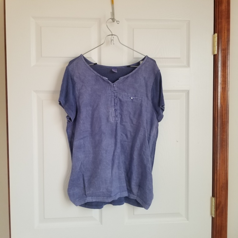 JW STYLE blue short sleeve tee